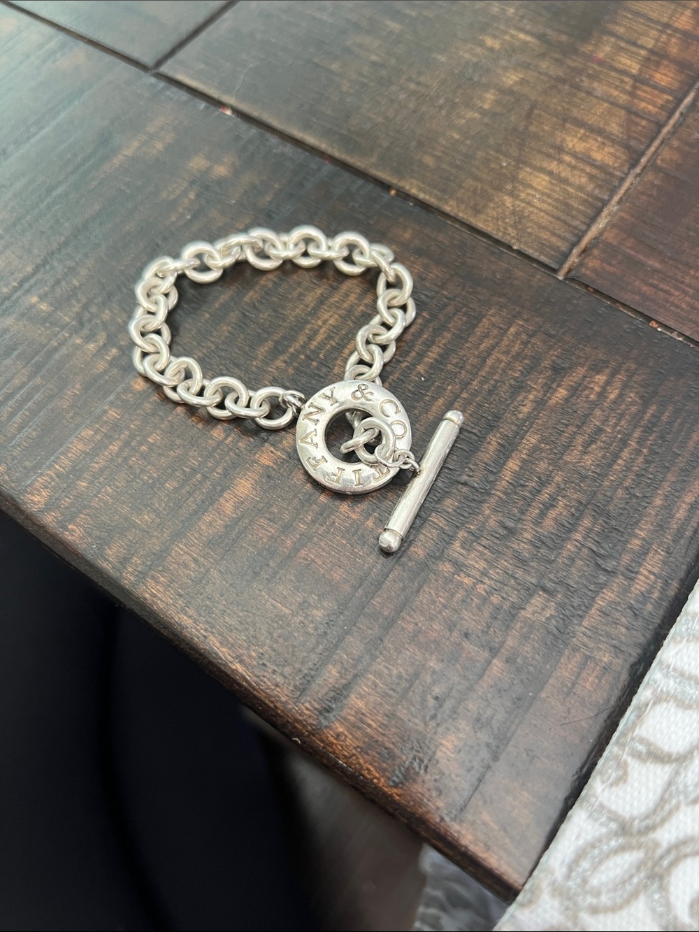 Tiffany & Co. Sterling Silver Toggle Charm Bracelet